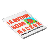 La Guyane selon Macron est une île Notitieblok (Schuin)