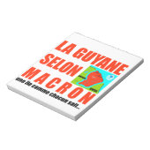 La Guyane selon Macron est une île Notitieblok (Linkerzijde)