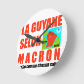 La Guyane selon Macron est une île Ronde Klok (Hoek)