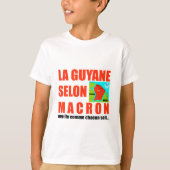 La Guyane selon Macron est une île T-shirt (Voorkant)