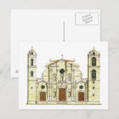 La Habana Cathedral Cuba Briefkaart (Voorkant / Achterkant)