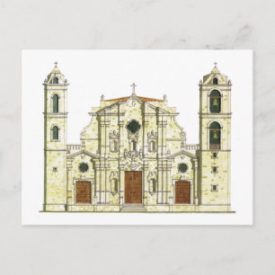 La Habana Cathedral Cuba Briefkaart