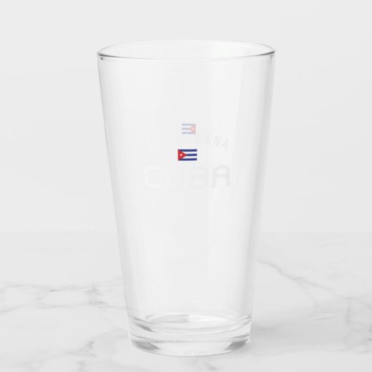 La Habana (Havana) Cuba Glas (Achterkant)