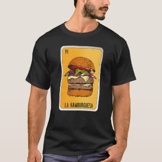 La Hamburguesa Mexican Slang Lottery Bingo Kaarten T-shirt