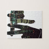 LA hands skyline Legpuzzel (Horizontaal)