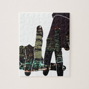 LA hands skyline Legpuzzel