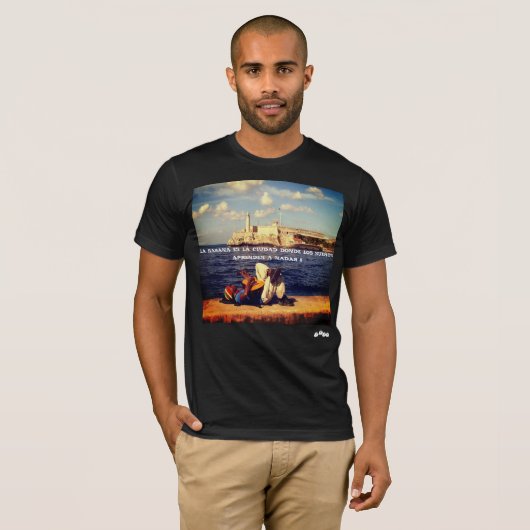 LA HAVANA CUBA , EL MORRO T-SHIRT (Voorkant volledig)