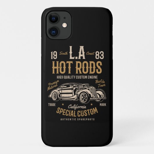 LA Hot Rods California Custom Engine Case-Mate iPhone Case (Achterkant)
