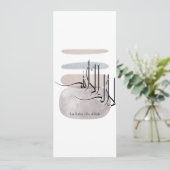 La ilaha illa Allah Arabic Calligraphy – Minimal Kaart (Staand voorkant)