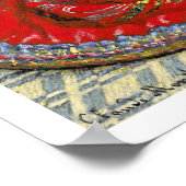 La Japonaise door de Franse impressionist Monet Poster (Hoek)