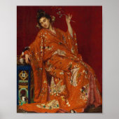 La Japonaise van Emile Villa  Oosterse Kunst Poster (Voorkant)