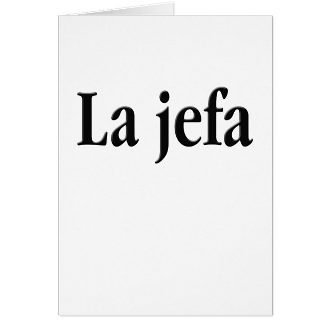 La jefa (Voorkant)