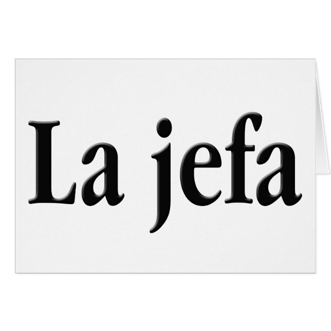 La jefa (Voorkant Horizontaal)