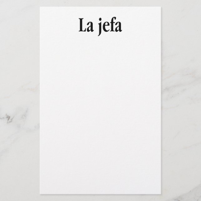 La jefa (Voorkant)
