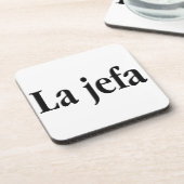 La jefa bier onderzetter (Linkerzijde)