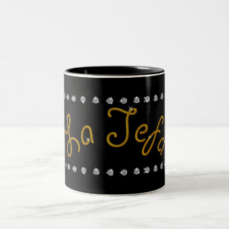La Jefa Bling Tweekleurige Koffiemok