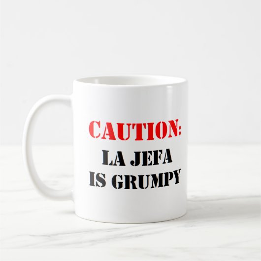 la jefa is brutaal koffiemok (Links)