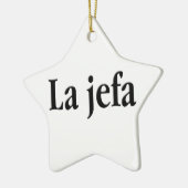 La jefa keramisch ornament (Links)