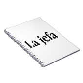 La jefa notitieboek (Rechterzijde)