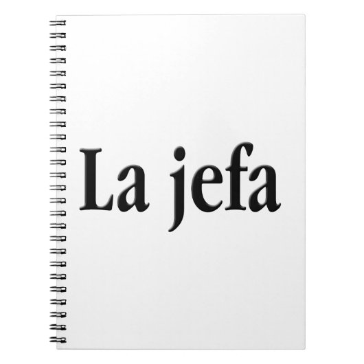 La jefa notitieboek (Voorkant)