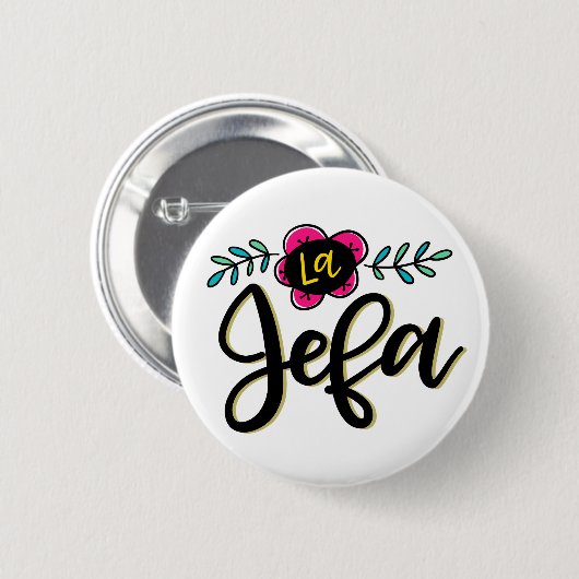 La Jefa Ronde Button 5,7 Cm (Voorkant /achterkant)
