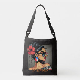 La Jíbaraza 12 – Puerto Rican Jíbara Art • Boricua Crossbody Tas