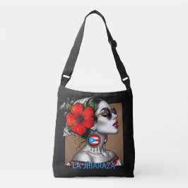 La Jíbaraza 13 – Puerto Rican Jíbara Art • Boricua Crossbody Tas