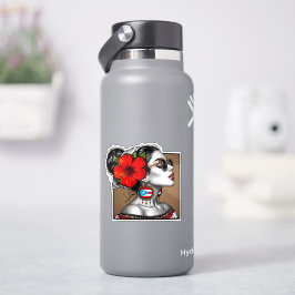 La Jíbaraza 13 – Puerto Rican Jíbara Art Boricua  Sticker