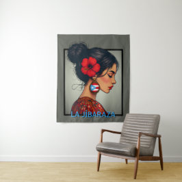 La Jíbaraza 14 – Puerto Ricaanse Jíbara Kunst • Bo Wandkleed