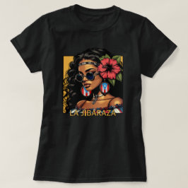 La Jibaraza 1 – Puerto Ricaanse Jíbara • Boricua T-shirt