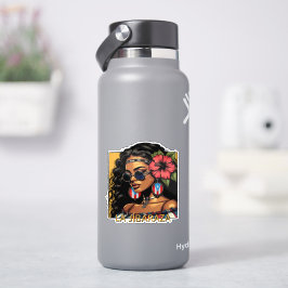 La Jíbaraza 1 – Puerto Ricaanse Jíbara Kunst • Bor Sticker