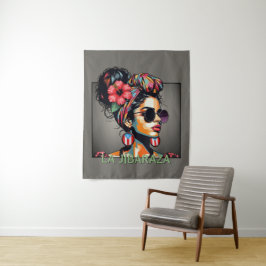 La Jíbaraza 3 – Puerto Ricaanse Jíbara Kunst • Bor Wandkleed