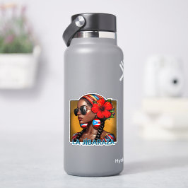 La Jíbaraza 4 – Puerto Ricaanse Jíbara Kunst • Bor Sticker