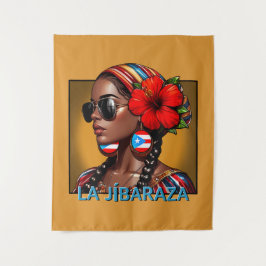 La Jíbaraza 4 – Puerto Rican Jíbara Art • Boricua Wandkleed