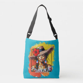 La Jíbaraza 5 – Puerto Ricaanse Jíbara-kunst • Bor Crossbody Tas