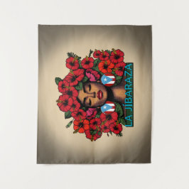 La Jíbaraza 7 – Puerto Rican Jíbara Art • Boricua Wandkleed