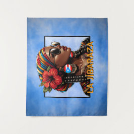 La Jíbaraza 9 – Puerto Ricaanse Jíbara Kunst • Bor Wandkleed