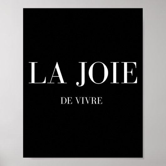 La joie de vivre, de vreugde van het leven poster (Voorkant)