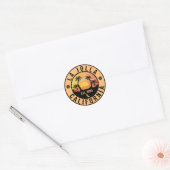 La Jolla Beach Cove - San Diego California Ronde Sticker (Envelop)
