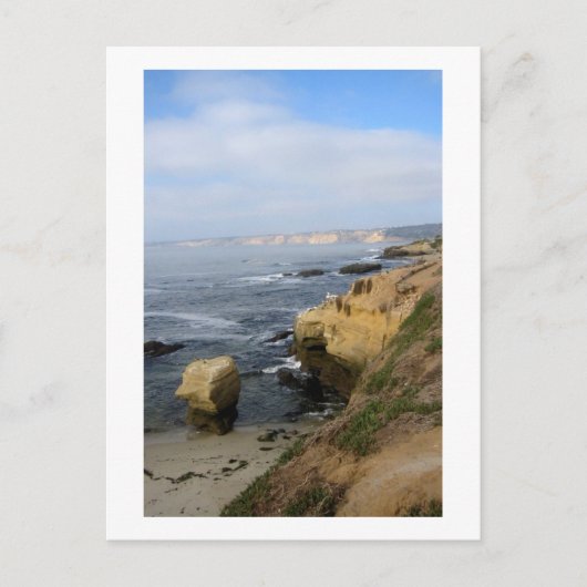 La Jolla Beach Seabirds Custom California Briefkaa Briefkaart (Voorkant)