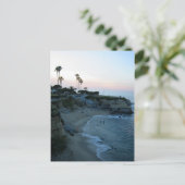 La Jolla Beach Sunset Custom California Briefkaart (Staand voorkant)