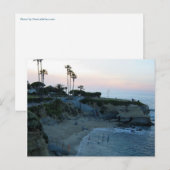 La Jolla Beach Zonsondergang Aangepaste Californis Briefkaart (Voorkant / Achterkant)