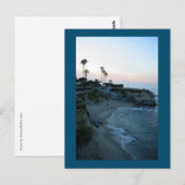 La Jolla Beach Zonsondergang Aangepaste Californis Briefkaart (Voorkant / Achterkant)