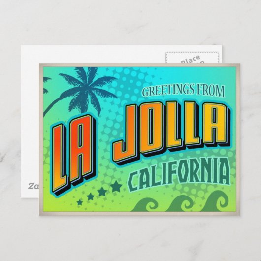 LA JOLLA BRIEFKAART (Voorkant / Achterkant)