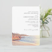 La Jolla Bruiloft Aangepaste San Diego Beach Foto Kaart (Staand voorkant)