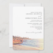 La Jolla Bruiloft Aangepaste San Diego Beach Foto Kaart (Voorkant)