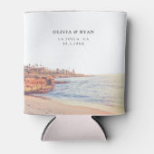 La Jolla Bruiloft Favor Custom Blikjeskoeler (Voorkant)