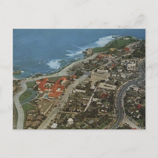 La Jolla California Aerial Uitzicht jaren 60 Briefkaart (Voorkant)