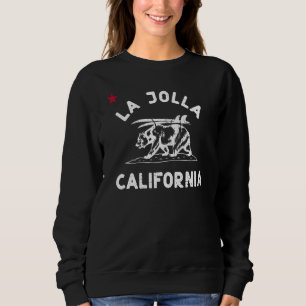 La Jolla California Beach Flag Beer Surf ca Vintag Trui