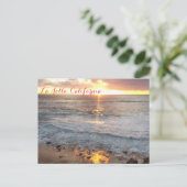La Jolla, California Beach Sunset Postcard Briefkaart (Staand voorkant)
